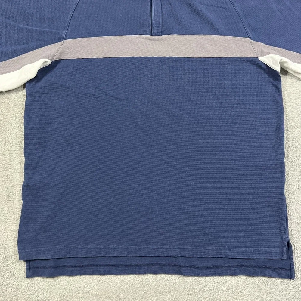 Vintage Nike Tiger Woods Yin Yang Polo Shirt Mens XL Blue Golf Logo Zip